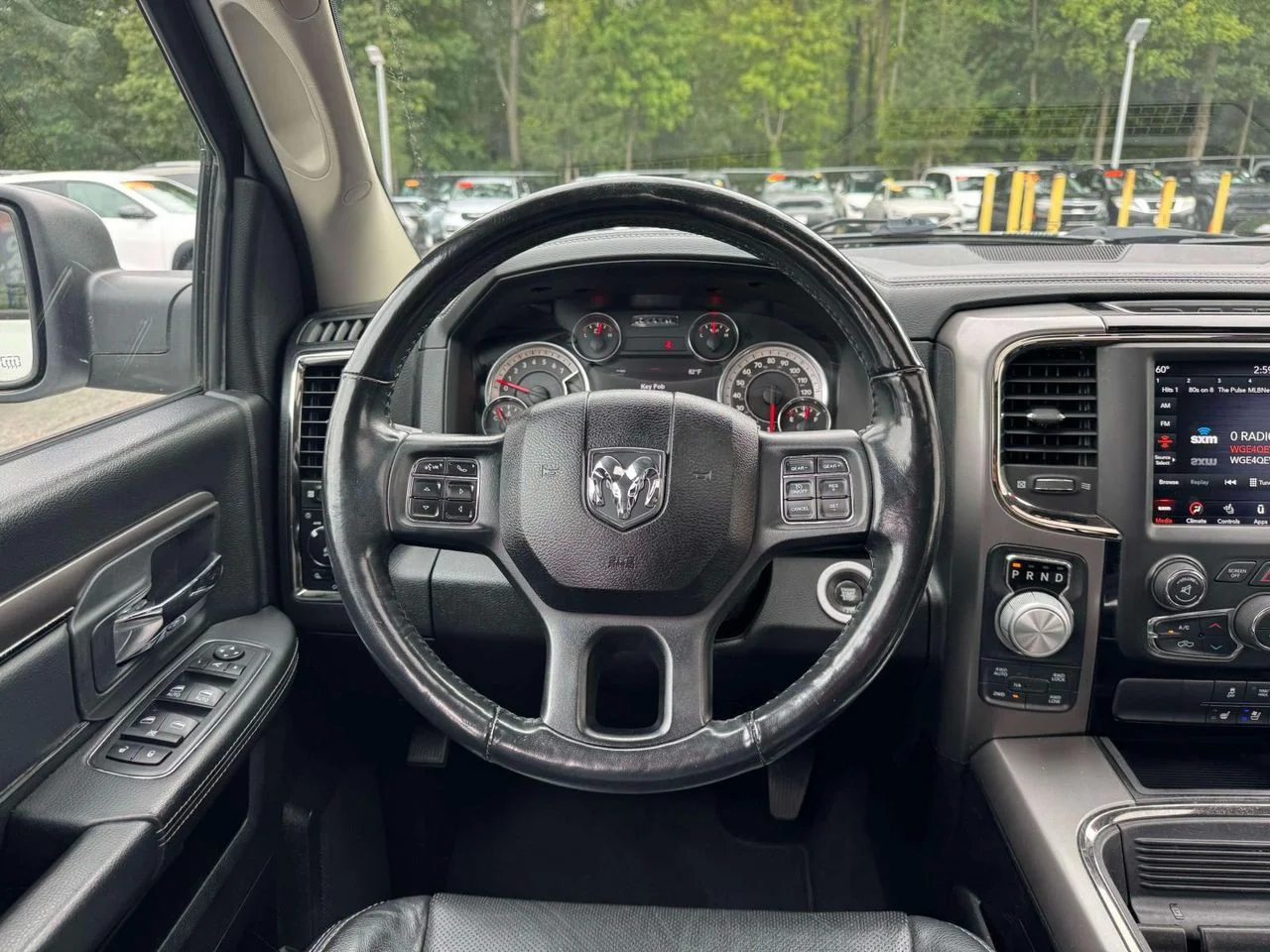 Used 2018 Bright White Clearcoat RAM Night Crew Cab 4x4 57
