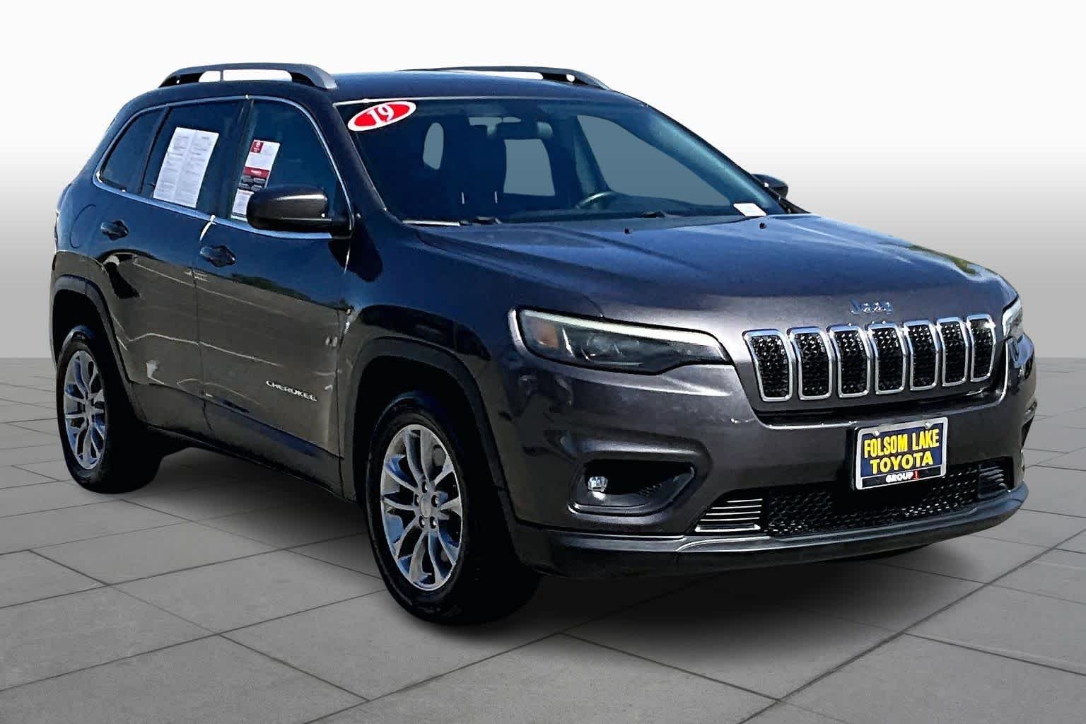 Used 2019 Jeep Cherokee Latitude Plus with VIN 1C4PJLLB9KD187065 for sale in Folsom, CA