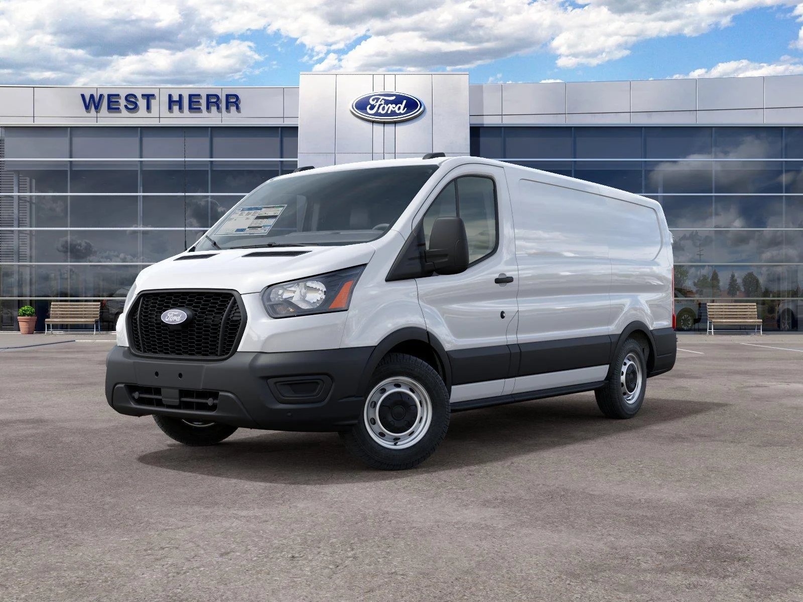New 2027 Oxford White Ford Cargo Van image 3