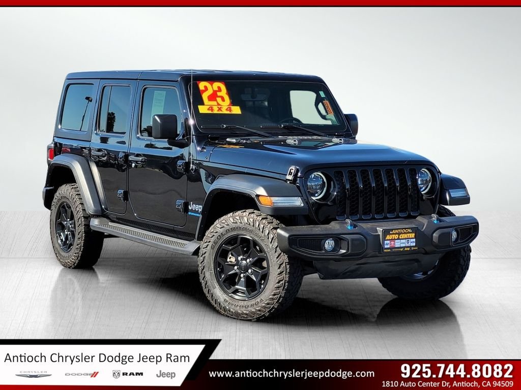Used 2023 Black Jeep Willys 4xe image 1