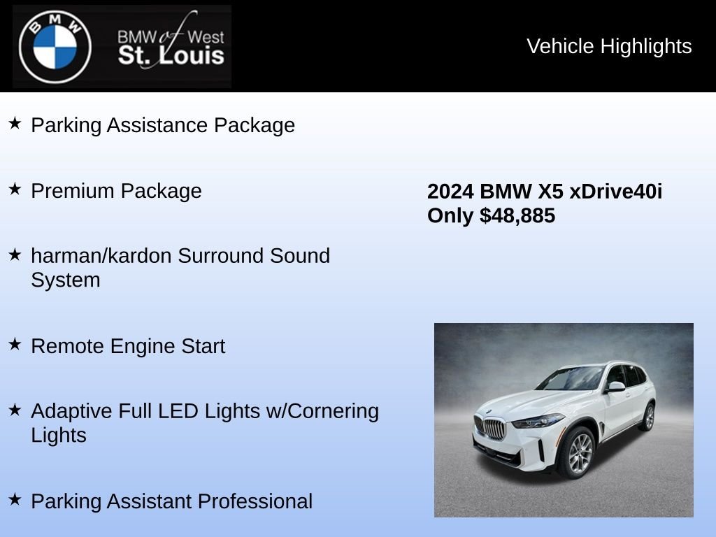 Used 2024 White BMW xDrive40i image 8
