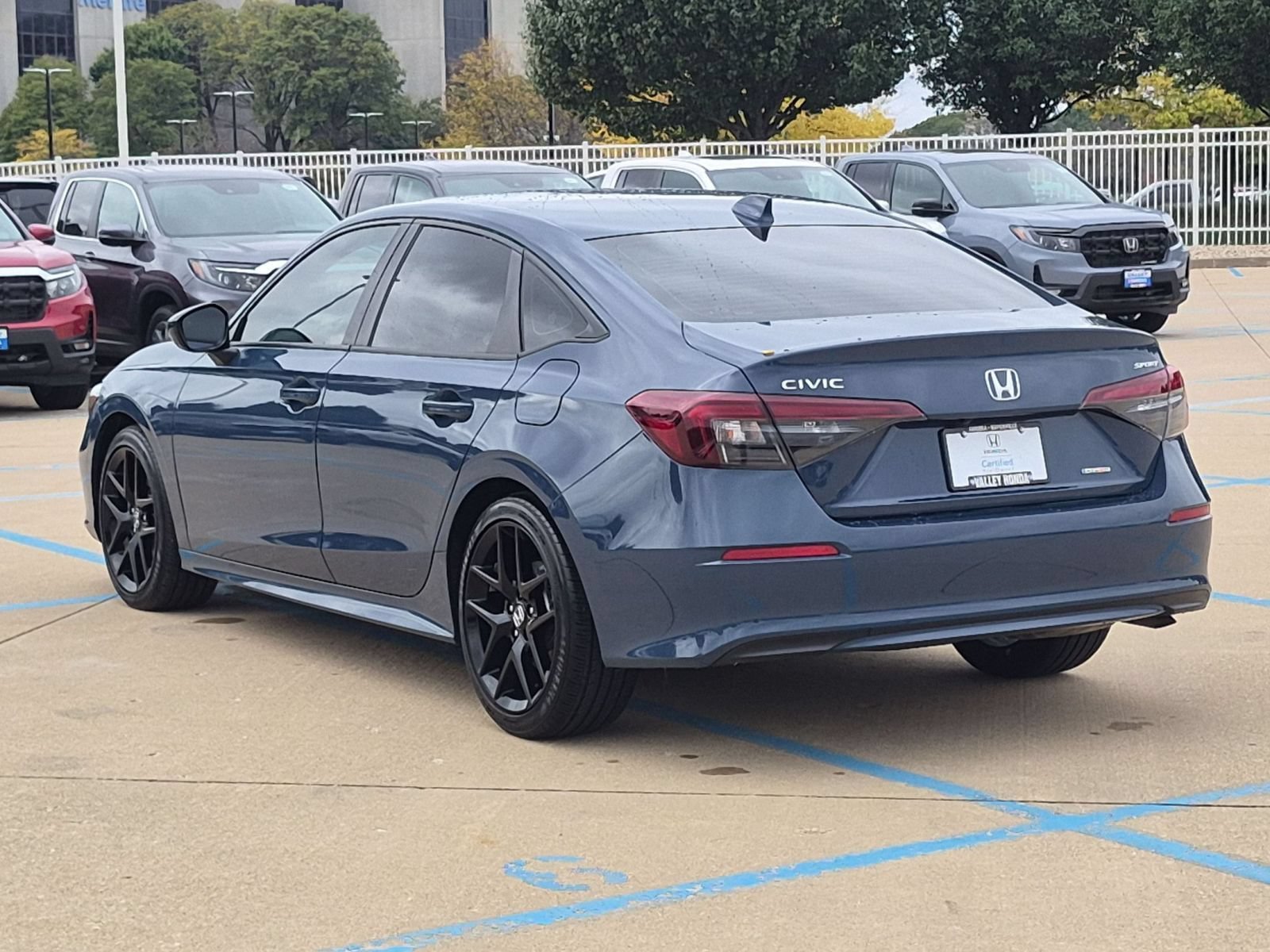 Certified Used 2025 Blue Lagoon Pearl Honda Sport Sedan image 9