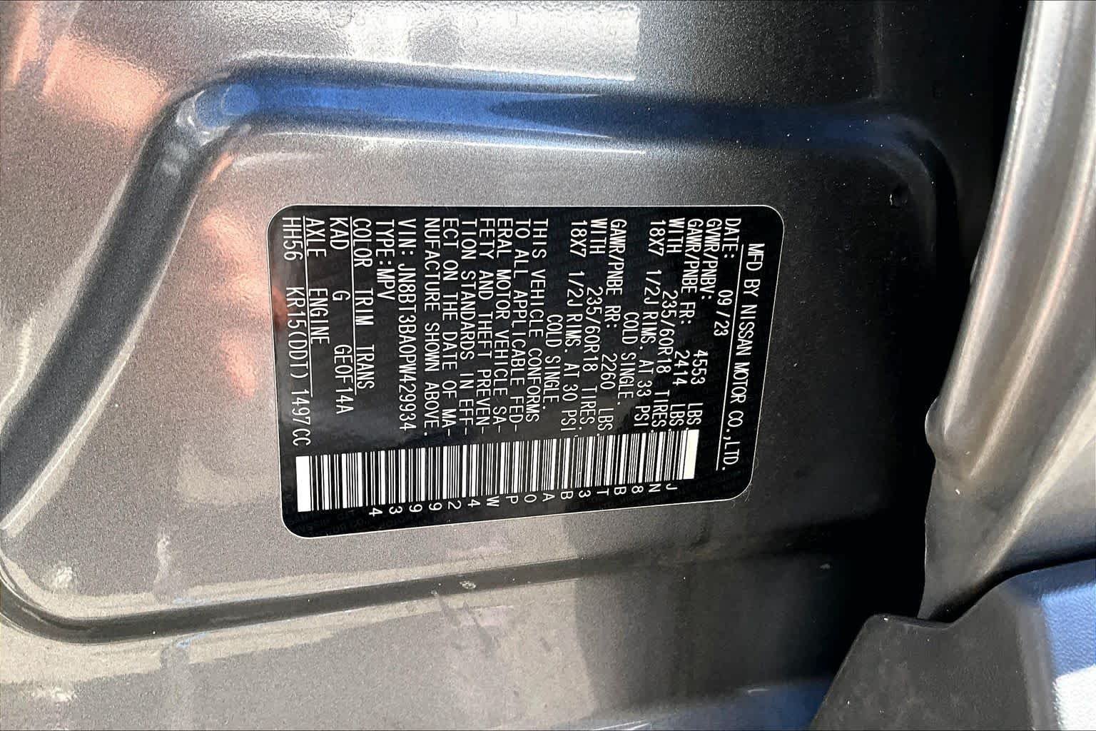 Used 2023 Gun Metallic Nissan SV image 34