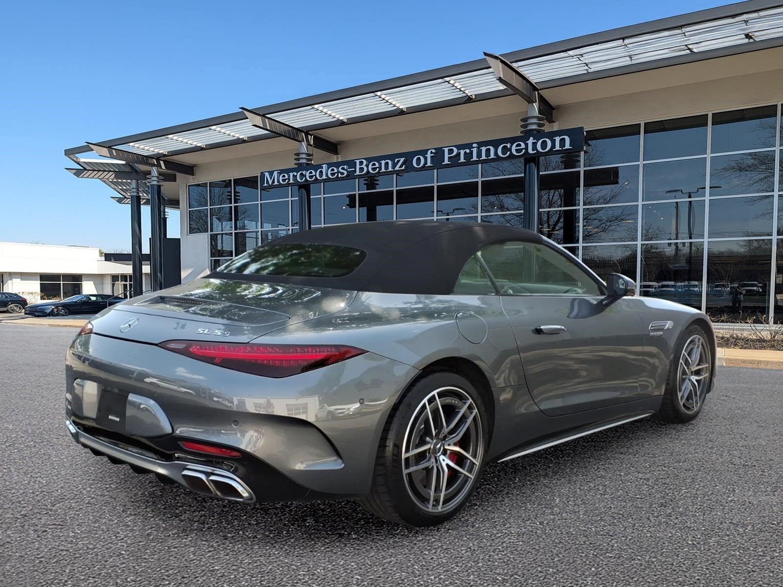 Certified Used 2022 Selenite Grey Metallic Mercedes-Benz AMG® SL 55 Roadster image 3