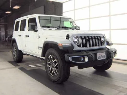 Used 2026 Bright White Clearcoat Jeep Sahara image 3