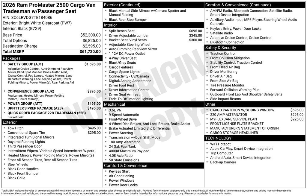 New 2026 Bright White Clear-Coat Exterior Paint RAM  image 35