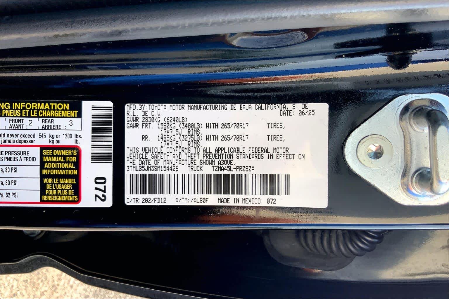 Used 2025 Black Toyota TRD Off Road image 36