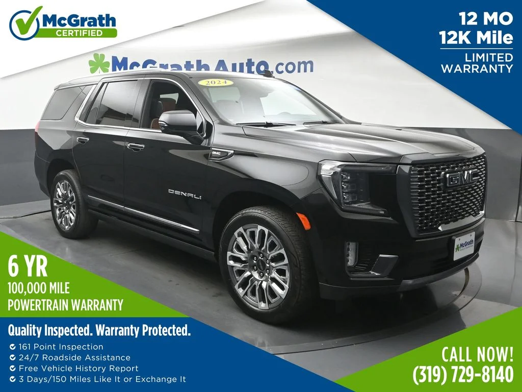 Certified Used 2024 Black GMC Denali Ultimate image 1