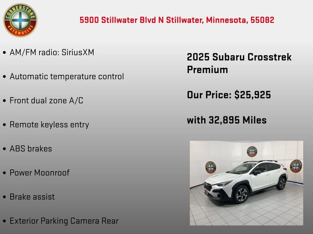 Used 2025 White Subaru Premium image 15