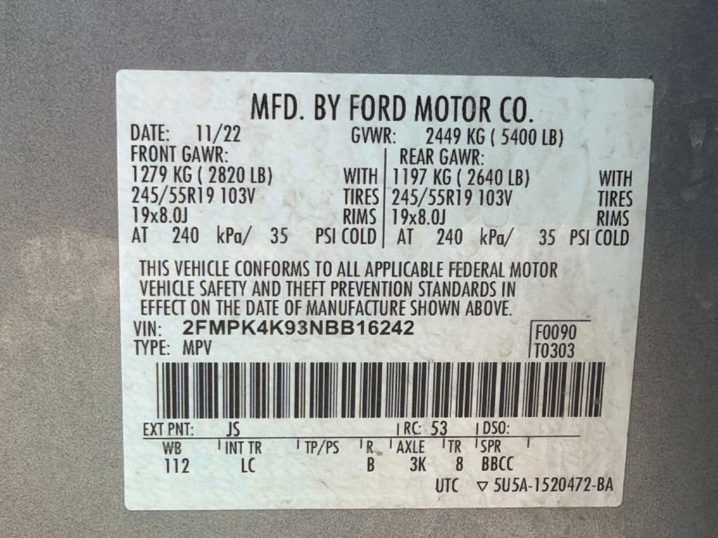 Used 2022 Silver Ford Titanium image 35