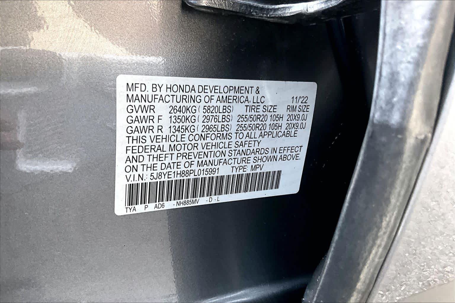 Used 2023 Liquid Carbon Metallic Acura w/Advance Package image 34