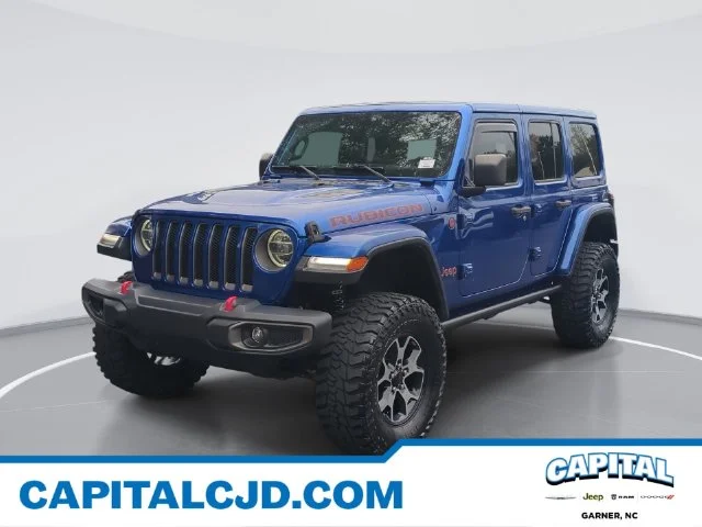Used 2019 Blue Jeep Unlimited Rubicon image 1