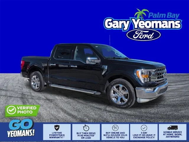 Certified Used 2023 Blue Metallic Ford Lariat image 1