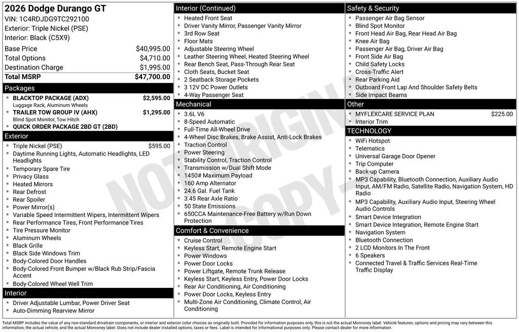 New 2026 Triple Nickel Exterior Paint Dodge GT image 26