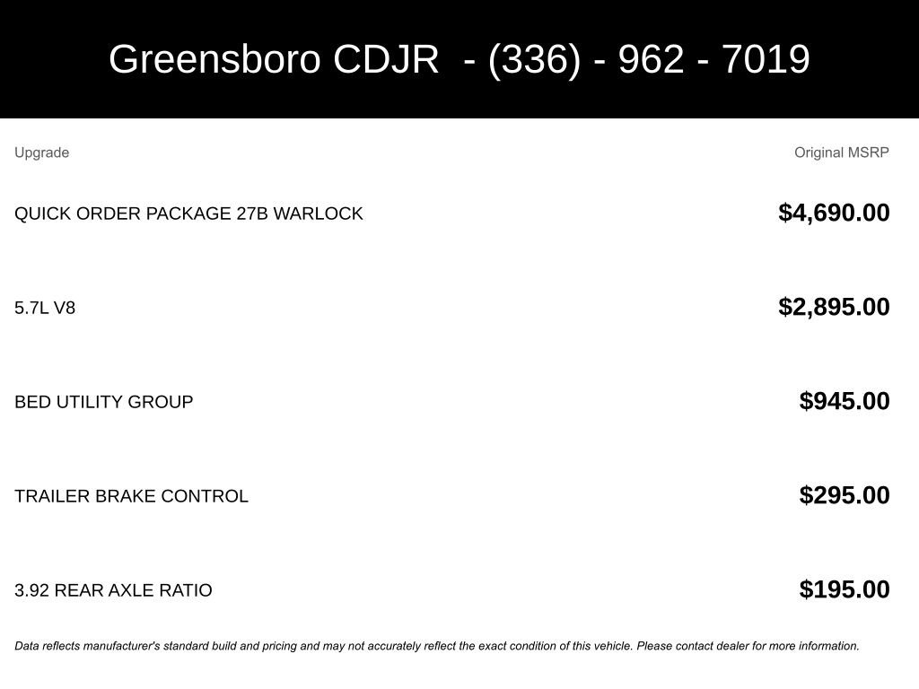 New 2026 Bright White Clear-Coat Exterior Paint RAM Warlock image 5