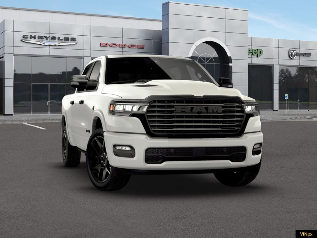New 2026 Bright White Clear-Coat Exterior Paint RAM Laramie image 9
