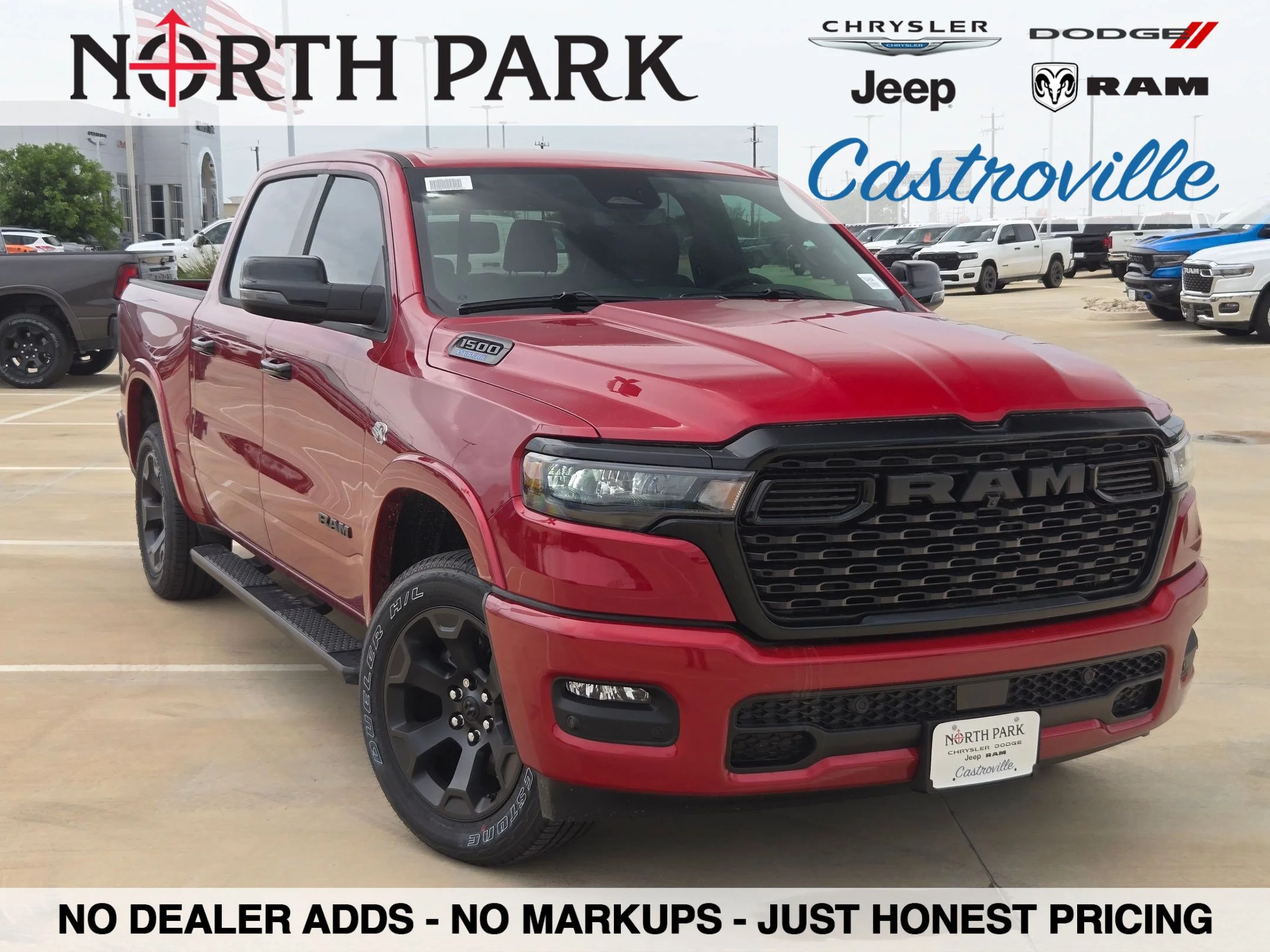 New 2026 Molten Red Pearl-Coat Exterior Paint RAM Big Horn/Lone Star image 1