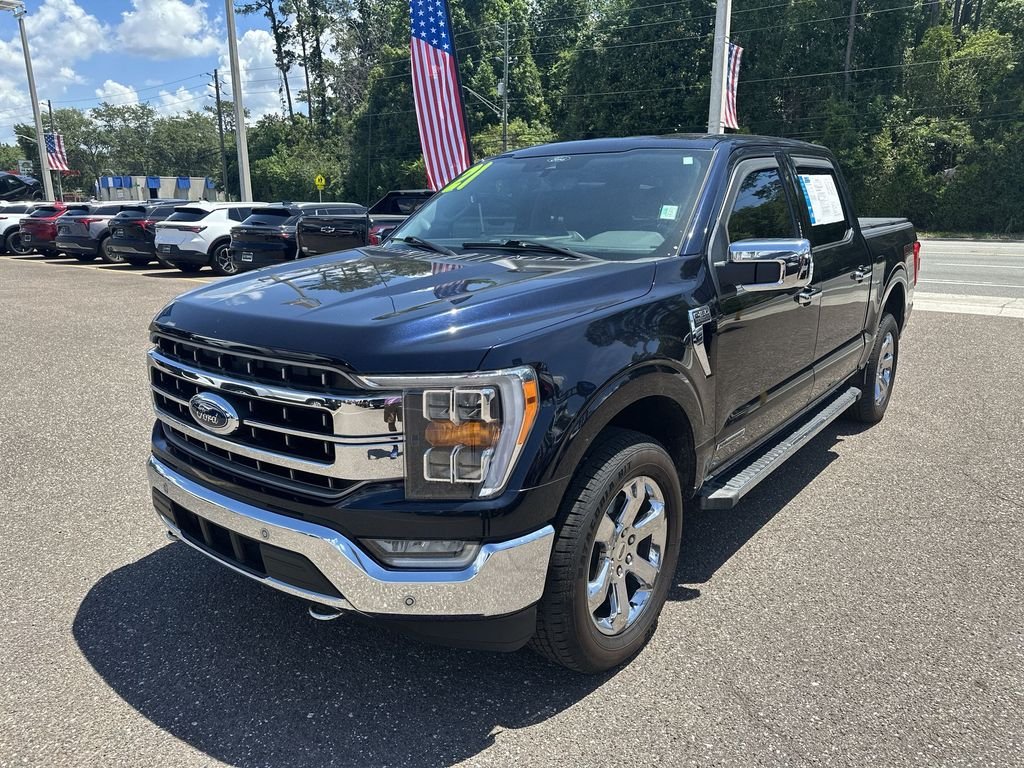 Used 2021 Blue Ford Lariat image 12