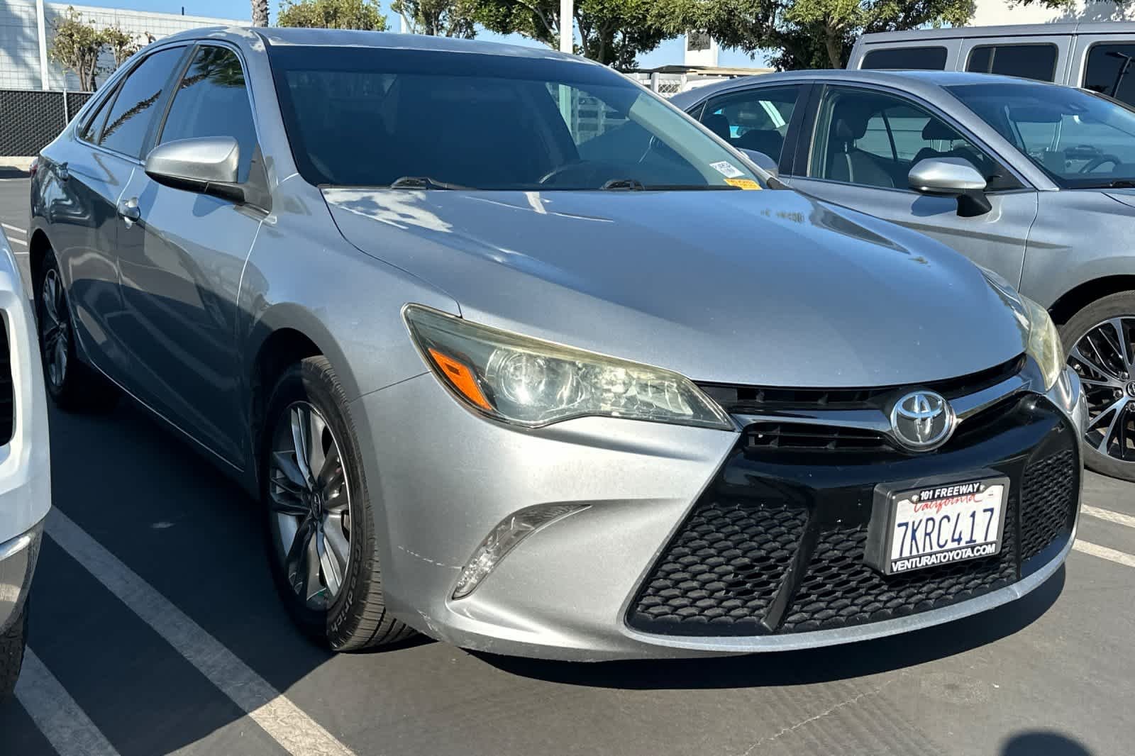 Used 2015 Celestial Silver Metallic Toyota SE image 2