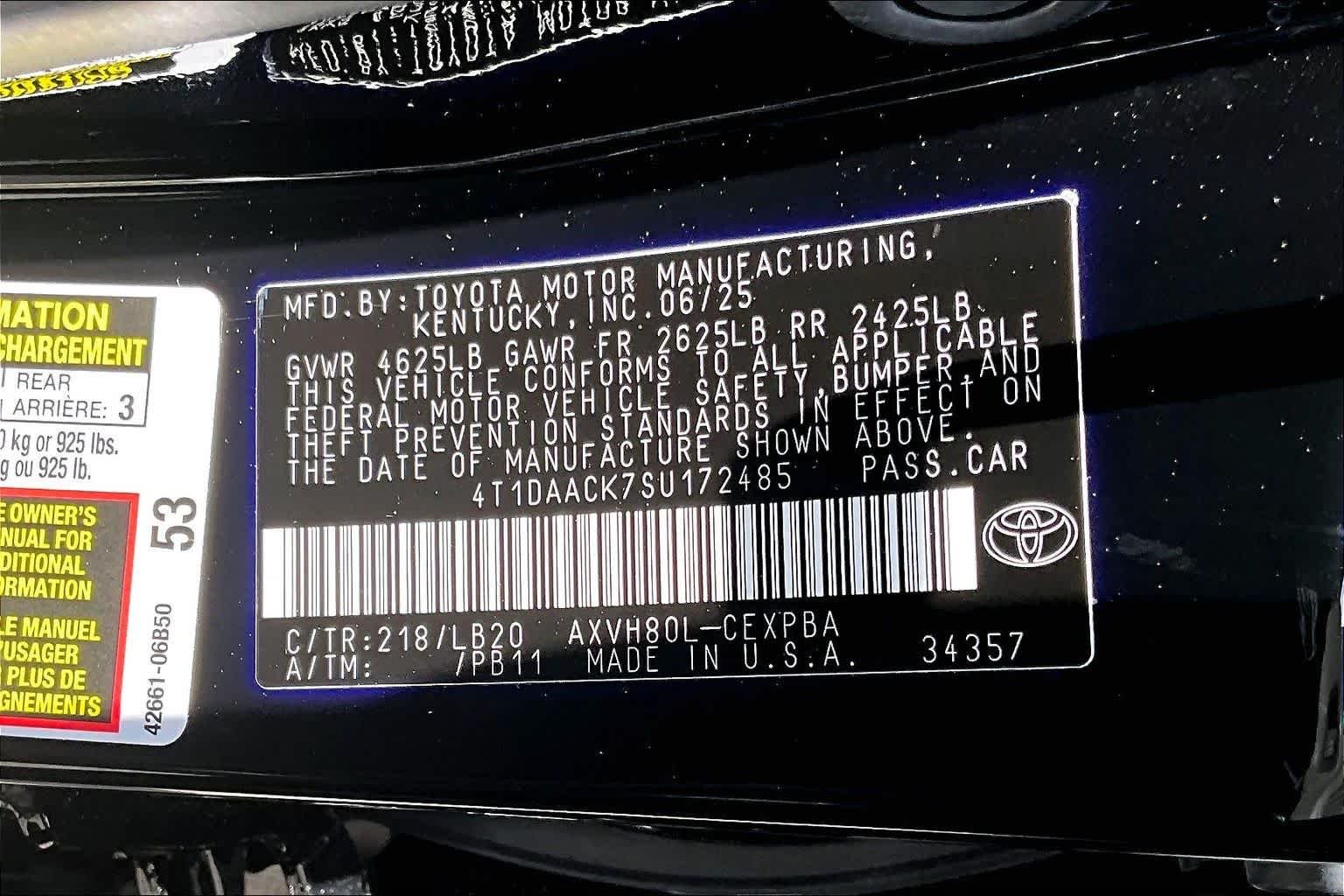 Used 2025 Midnight Black Metallic Toyota XSE image 34