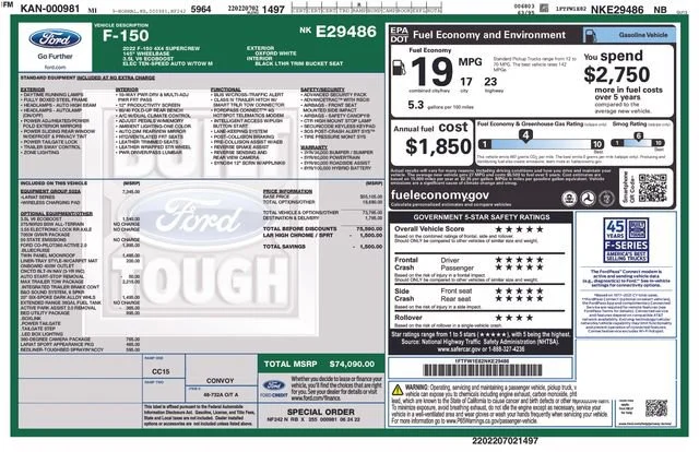 Used 2022 White Ford LARIAT image 31