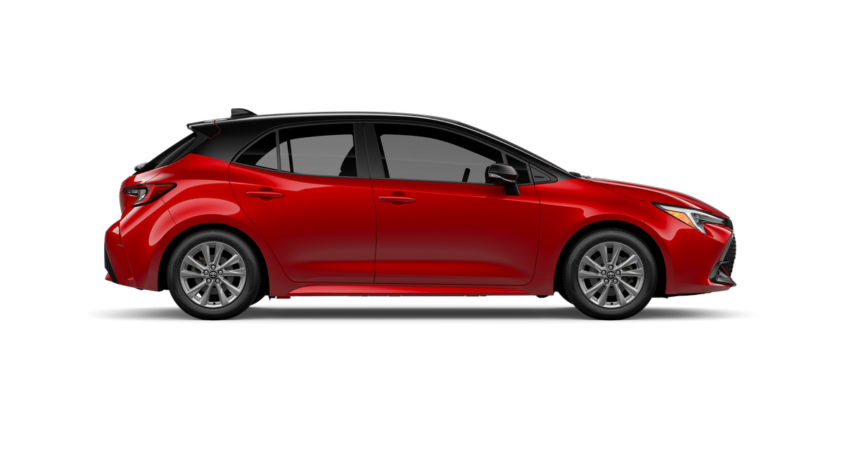 New 2027 Finish Line Red with Black roof Toyota SE image 12