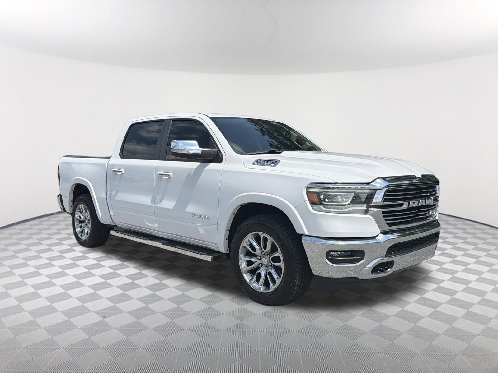 Used 2021 Bright White Clearcoat Ram Laramie image 3