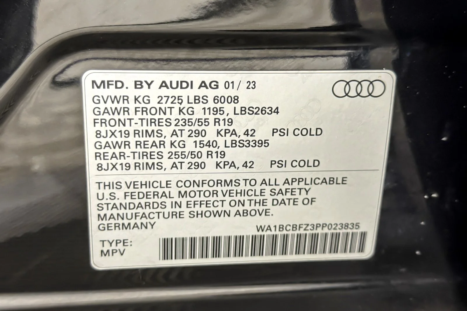Used 2023 Mythos Black Metallic Audi Premium Plus 40 RWD image 27