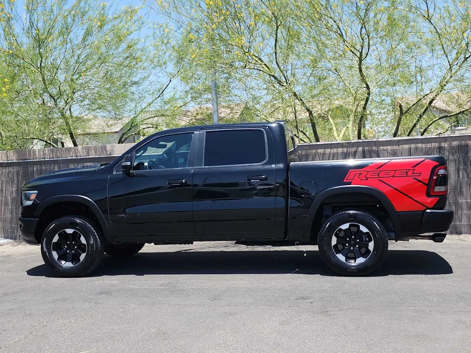 Used 2022 Diamond Black Crystal Pearlcoat Ram Rebel image 5