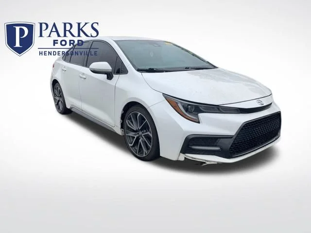Used 2020 White Toyota SE image 1