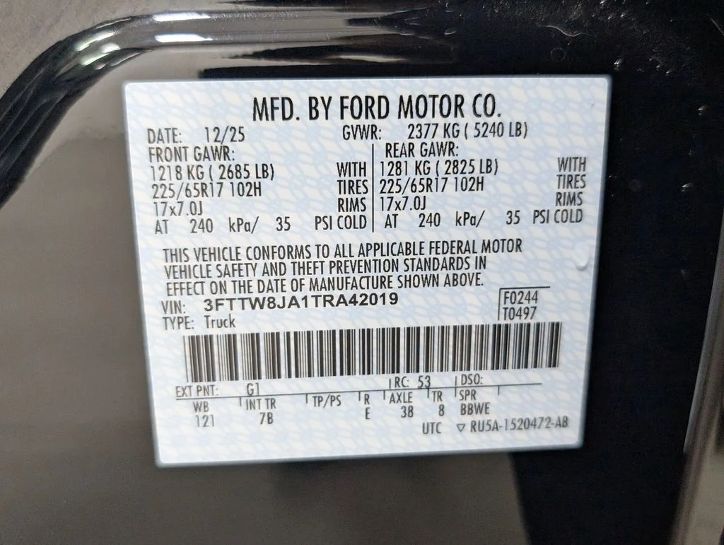 New 2026 Shadow Black Ford XLT image 9