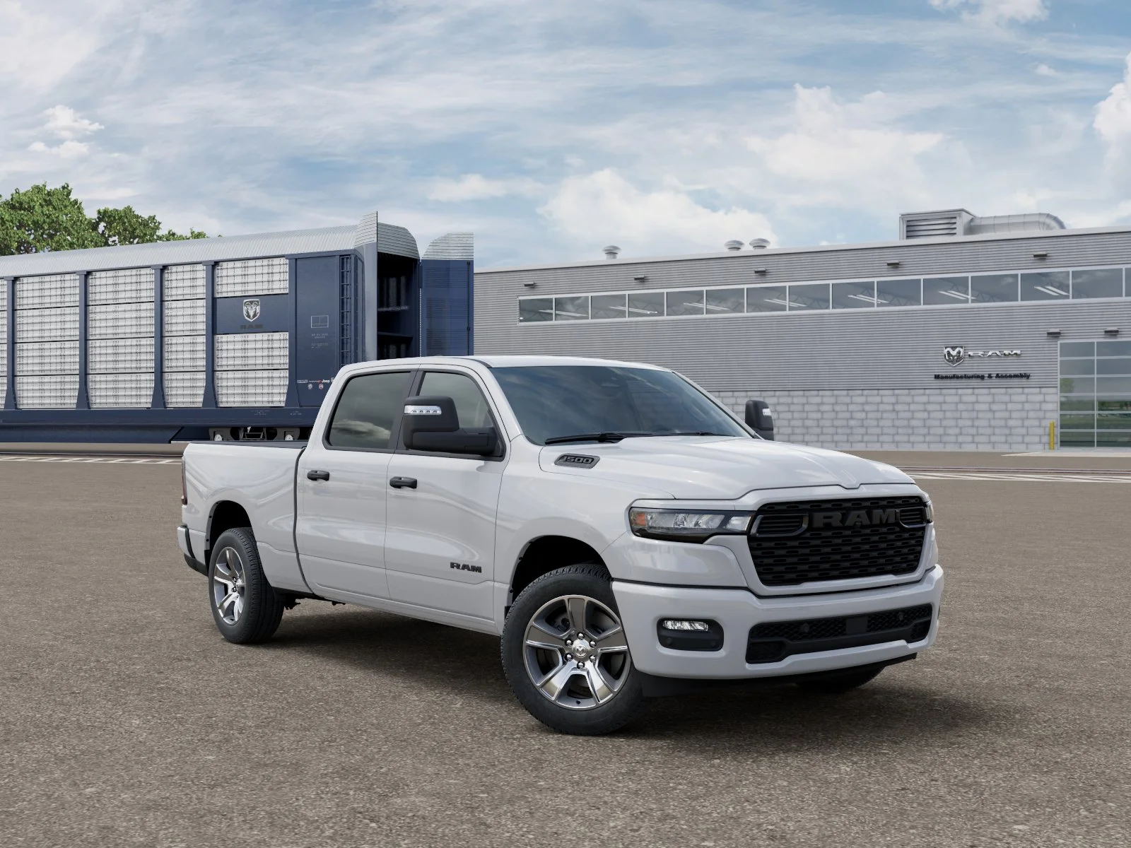 New 2026 Bright White Clear-Coat Exterior Paint RAM  image 3