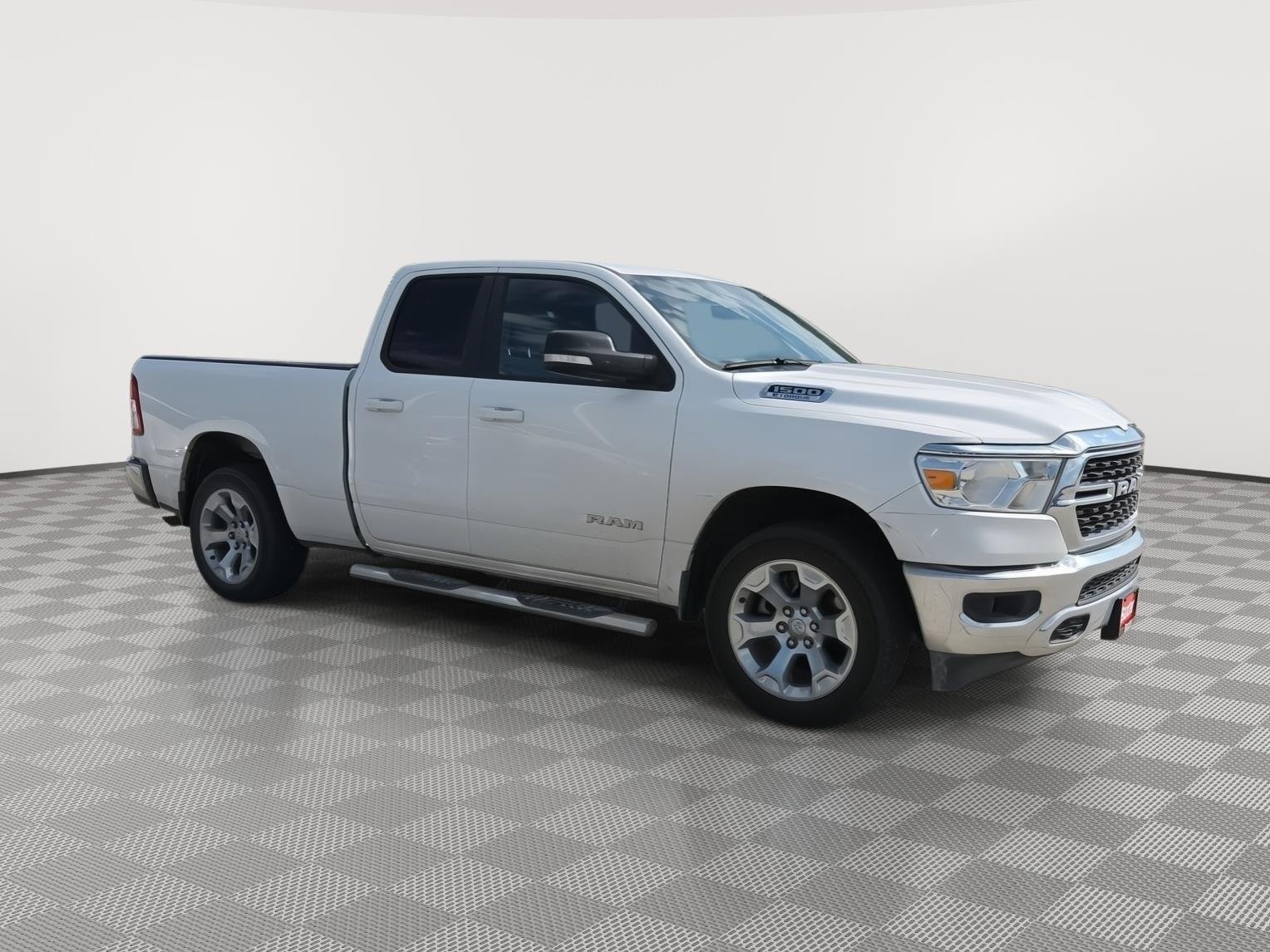 Used 2022 Bright White Clearcoat Ram Big Horn image 3