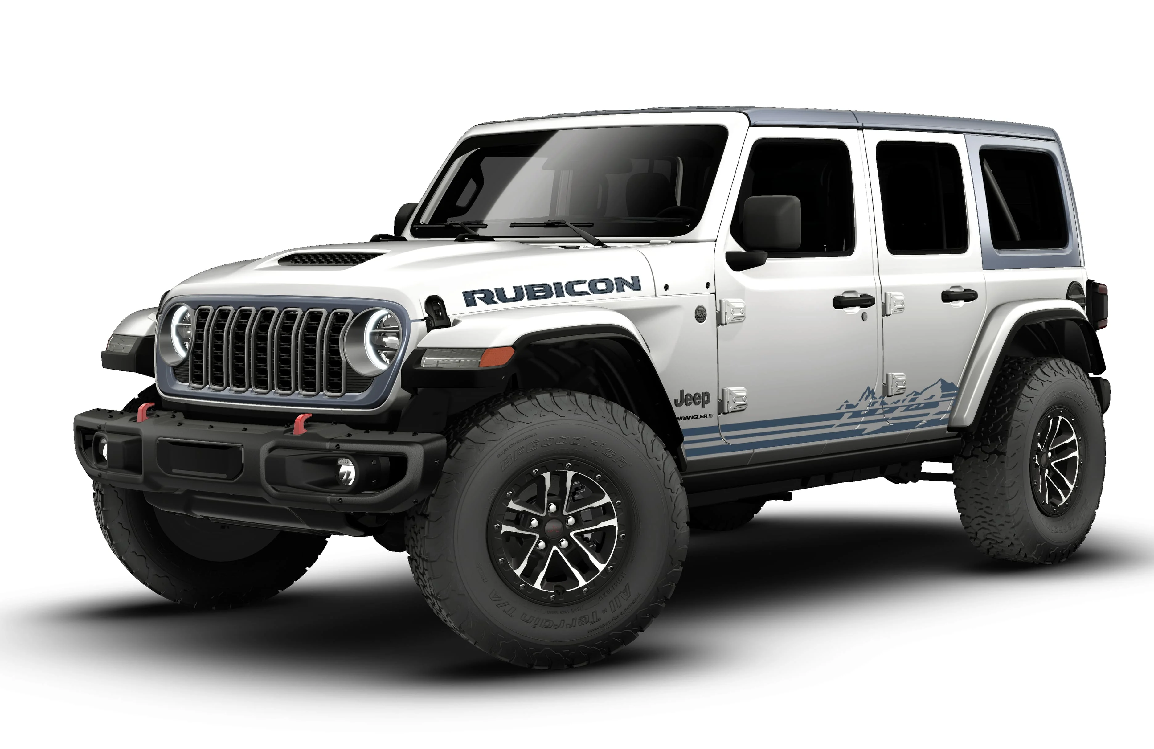 New 2026 Bright White Clear-Coat Exterior Paint Jeep Rubicon image 13