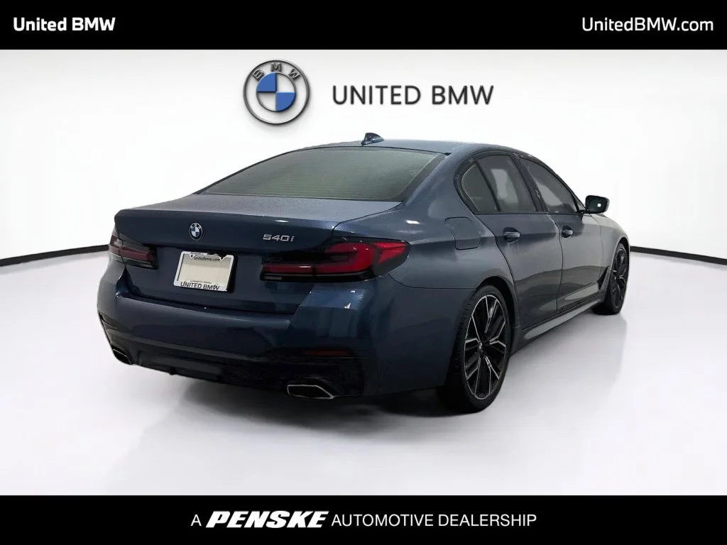 Used 2023 Arctic Race Blue metallic BMW 540i image 5