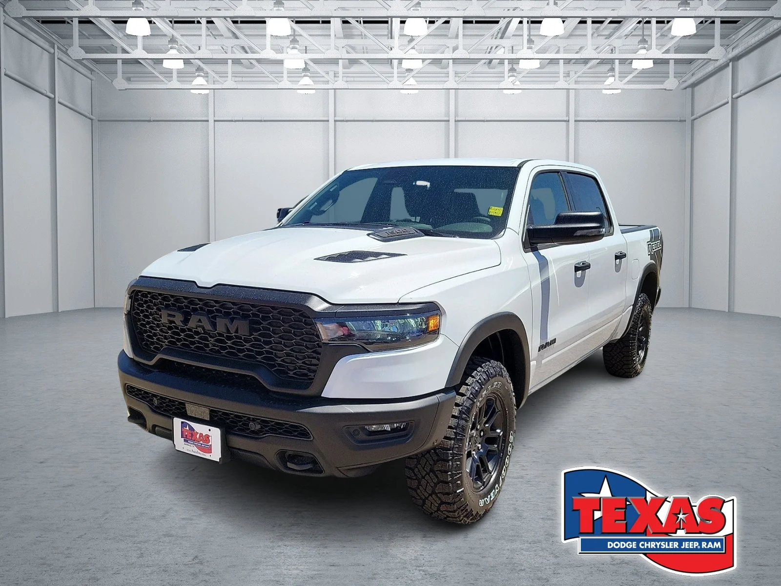 New 2026 PW7 Bright Whit Ram REBEL CREW CAB 4X4 5