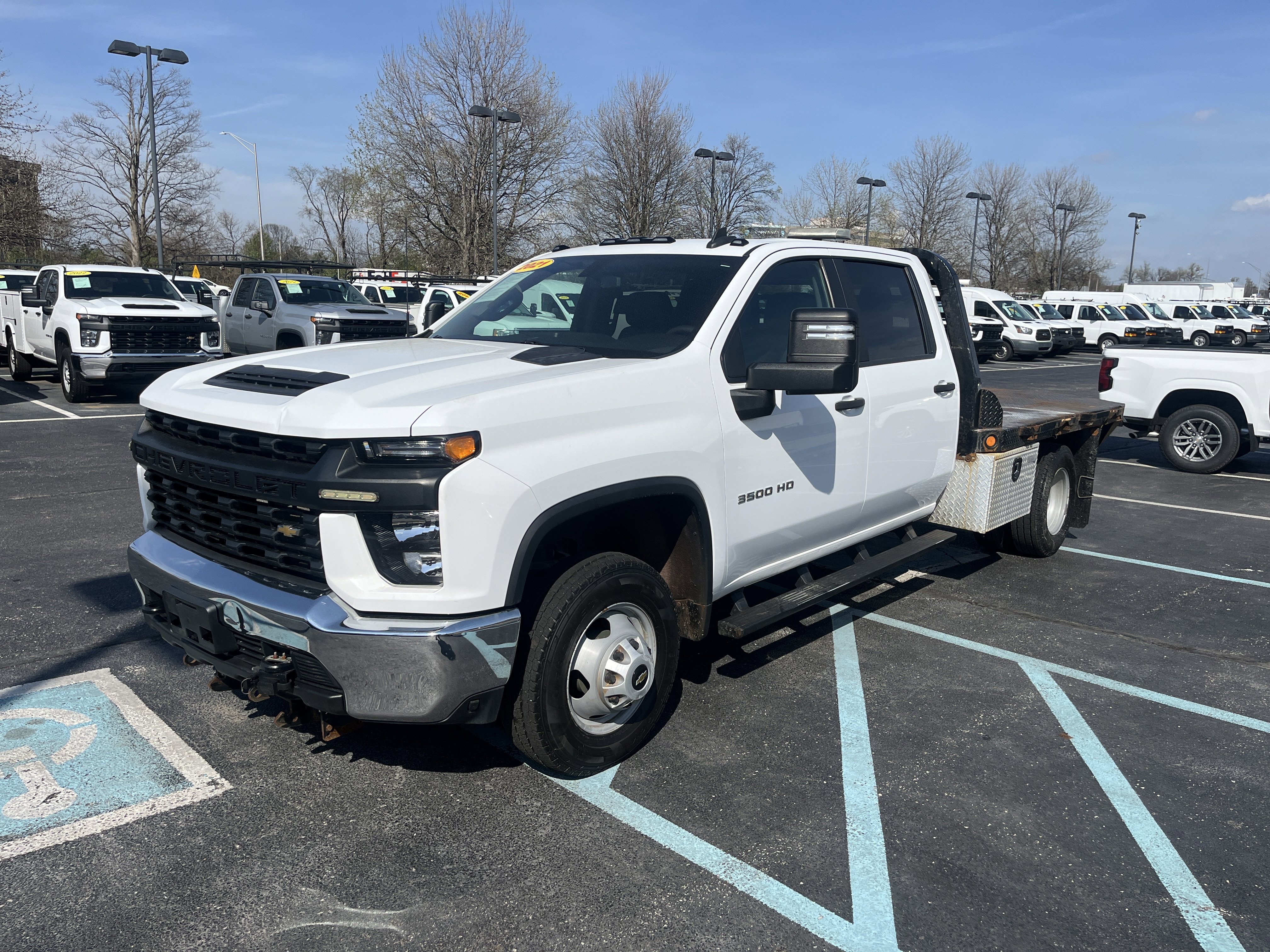 Used 2021 Summit White Chevrolet Work Truck image 3
