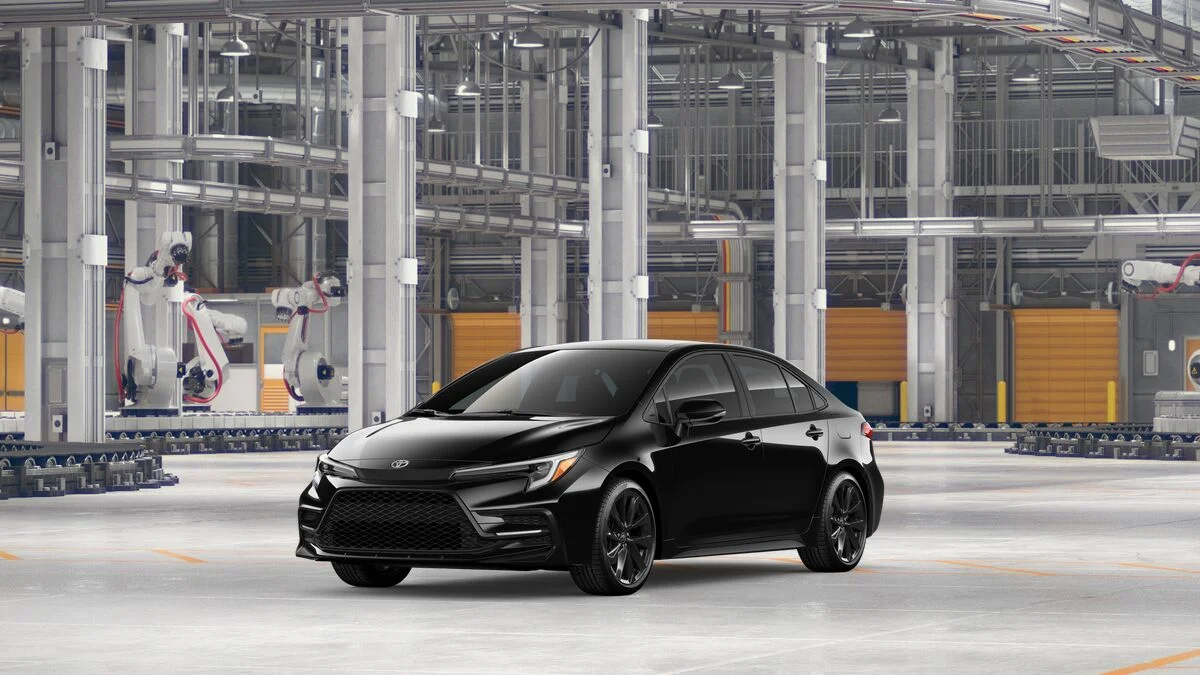 New 2026 Midnight Black Metallic Toyota SE image 1