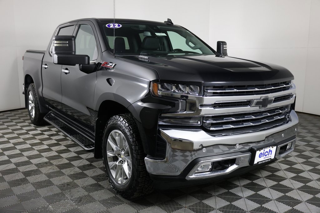 Used 2022 Chevrolet Silverado 1500 Limited LTZ with VIN 1GCUYGET8NZ201024 for sale in St. Cloud, Minnesota