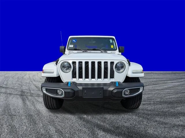 Certified Used 2023 Bright White Clearcoat Jeep Sahara 4xe image 9
