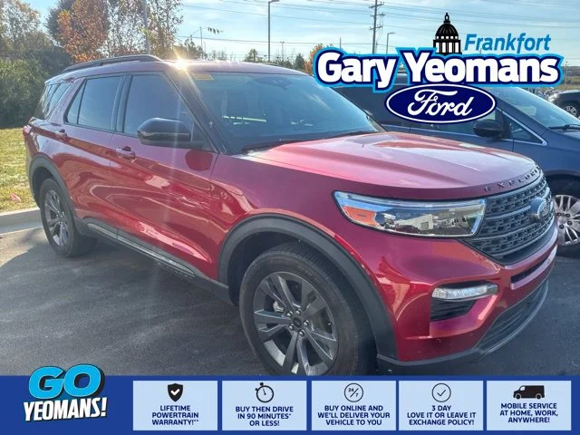 Used 2023 Rapid Red Metallic Tinted Clearcoat Ford XLT image 1