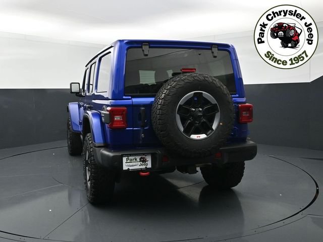 Used 2020 Blue Jeep Unlimited Rubicon image 4
