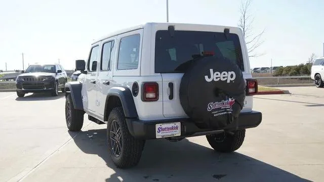 New 2026 Bright White Clear-Coat Exterior Paint Jeep Sport S image 7