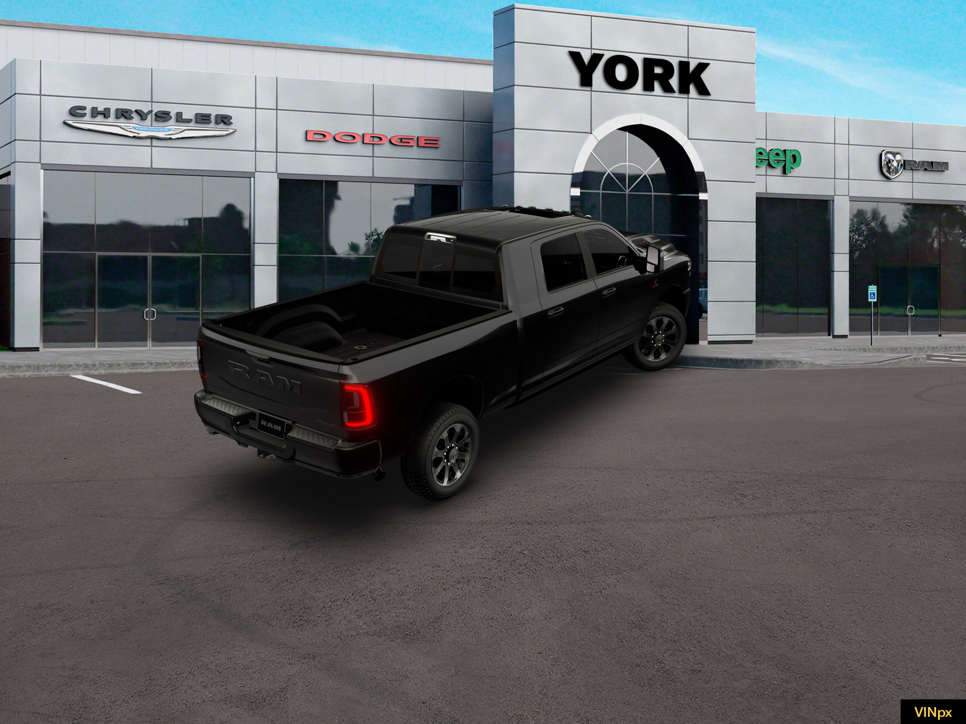 New 2026 Diamond Black Crystal Pearl-Coat Exterior Paint RAM LARAMIE image 19