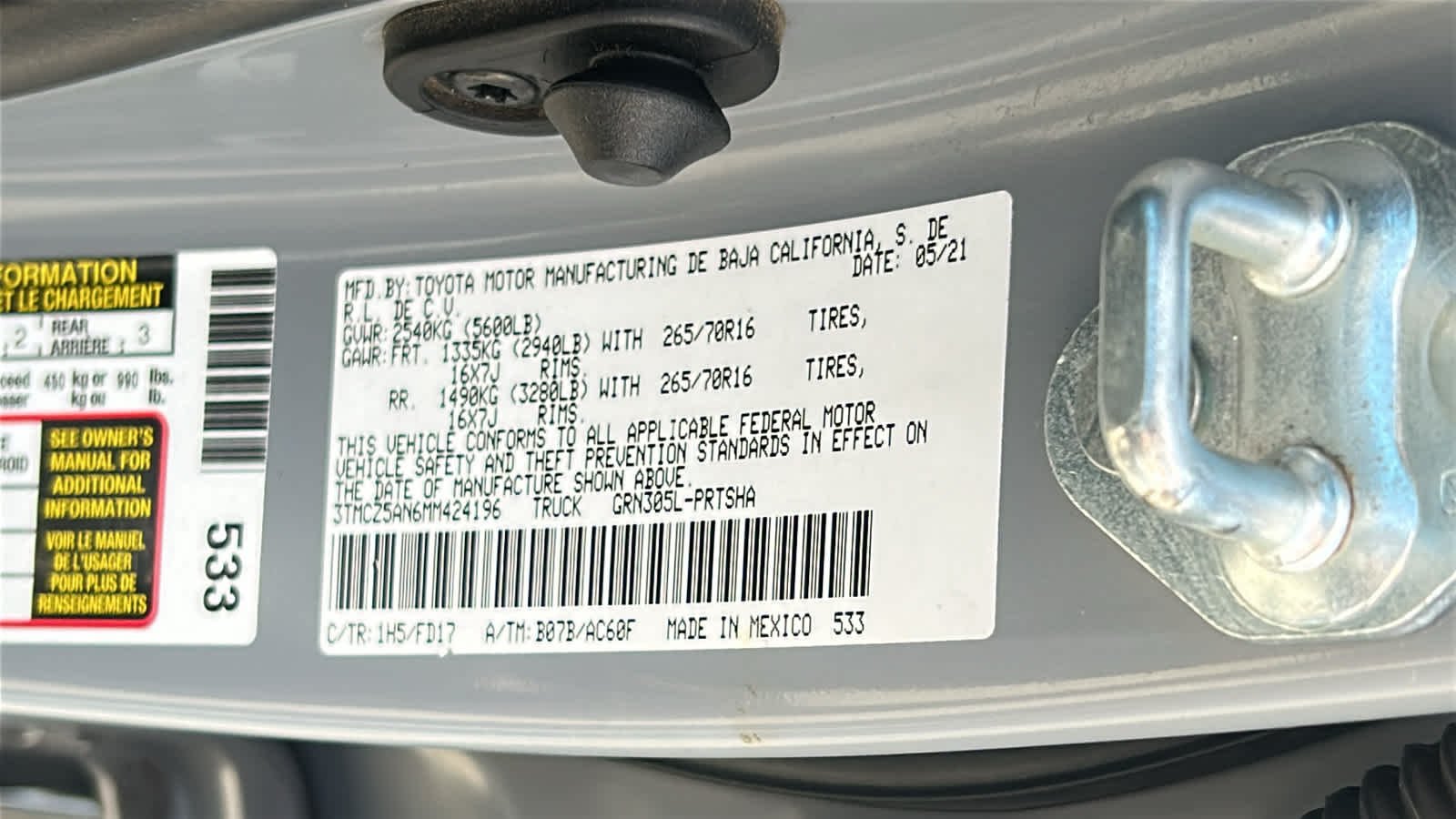 Used 2021 Cement Toyota TRD Off Road image 30
