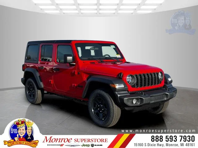 New 2026 Firecracker Red Clear-Coat Exterior Paint Jeep Sport image 1
