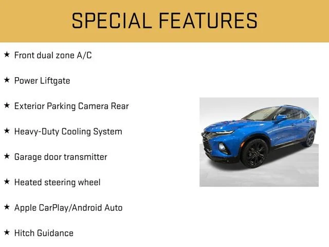 Used 2020 BRIGHT BLUE METALLIC Chevrolet RS image 20