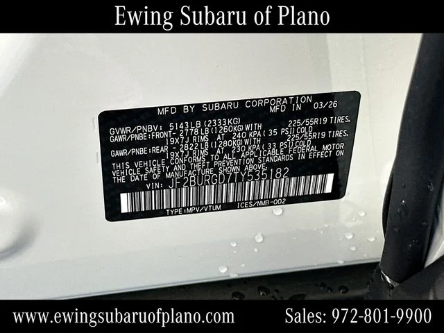 Used 2026 White Subaru Limited XT image 34