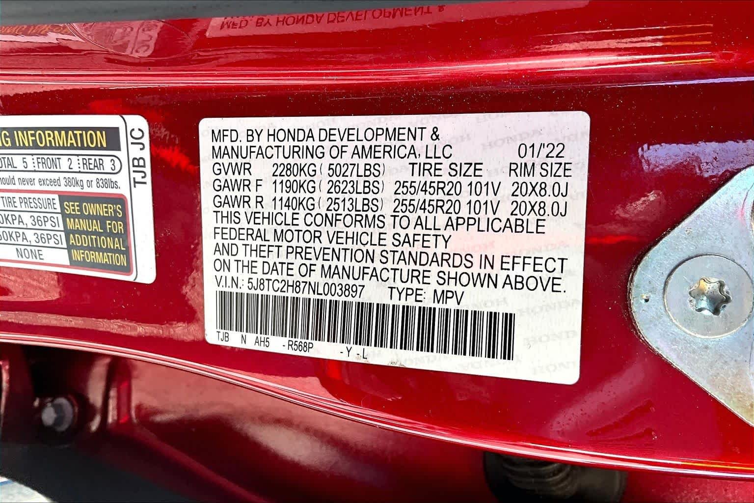 Used 2022 Performance Red Pearl Acura w/A-Spec Advance Package image 36