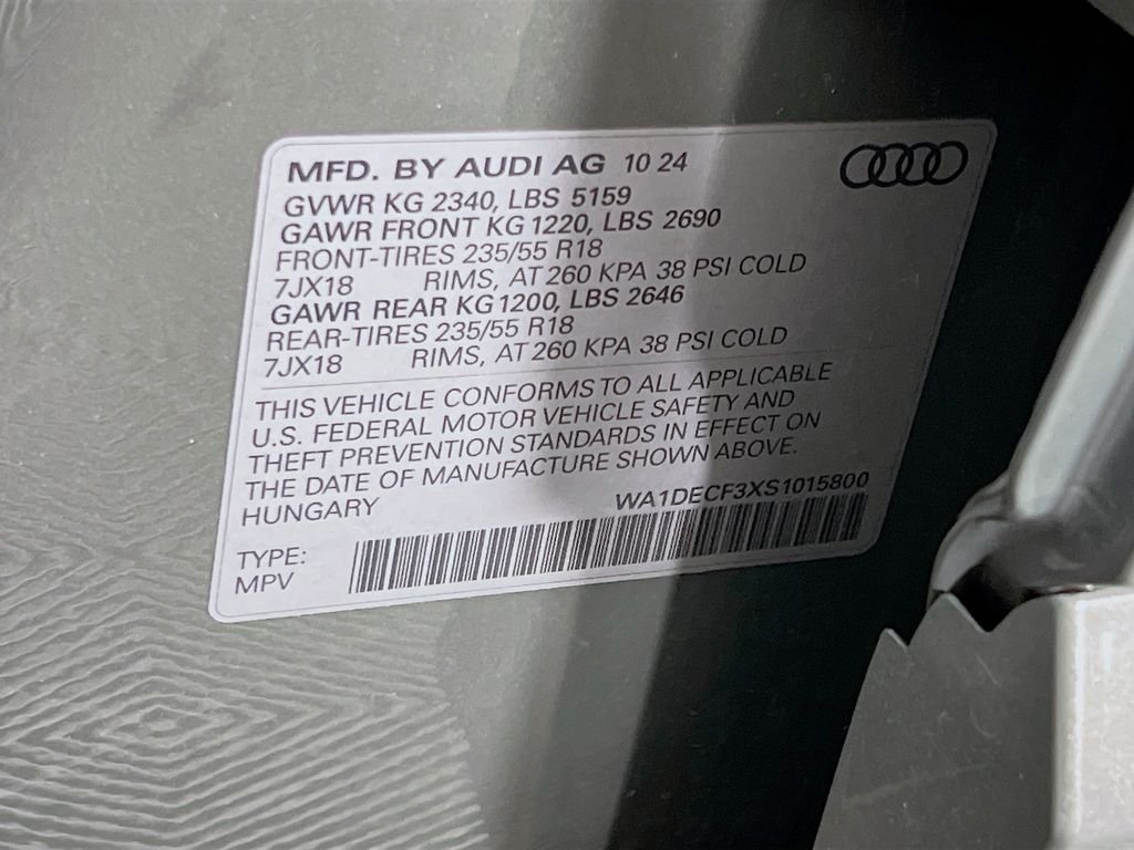 Used 2025 Chronos Gray Metallic Audi Premium image 33